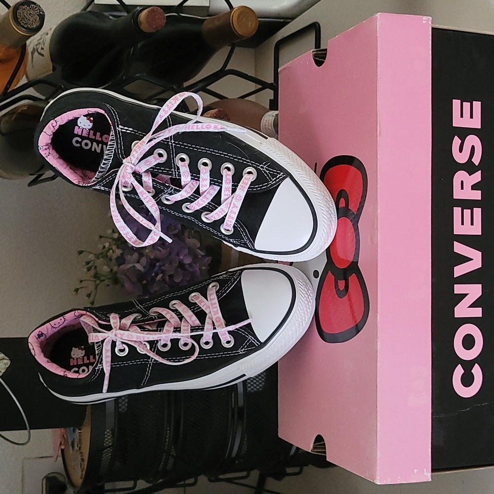 Hello Kitty Converse Shoes (never worn)